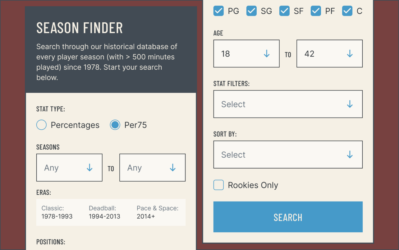Season Finder Tool